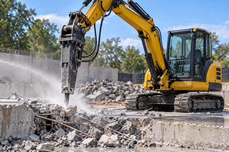 Concrete breaking and removal