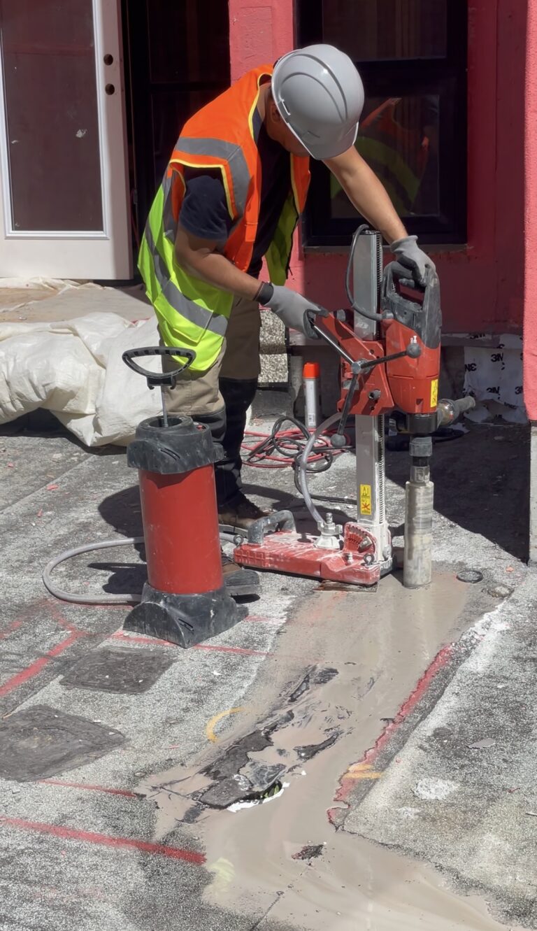 Project Gallery Floor Core Drilling in Progress